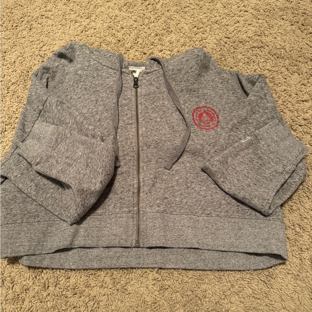 Gray Zip-Up Hoodie